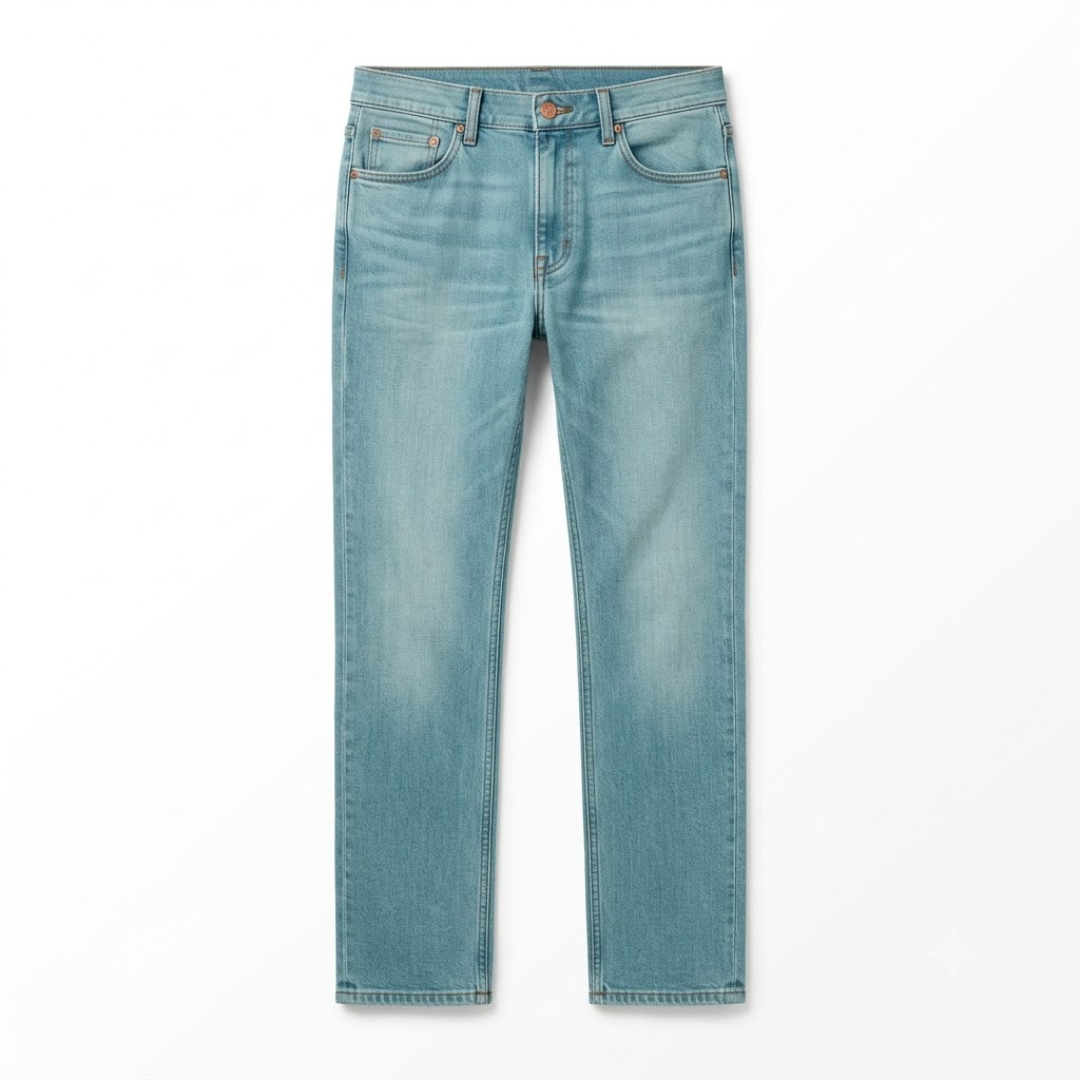 Premium Cyan Denim Jeans
