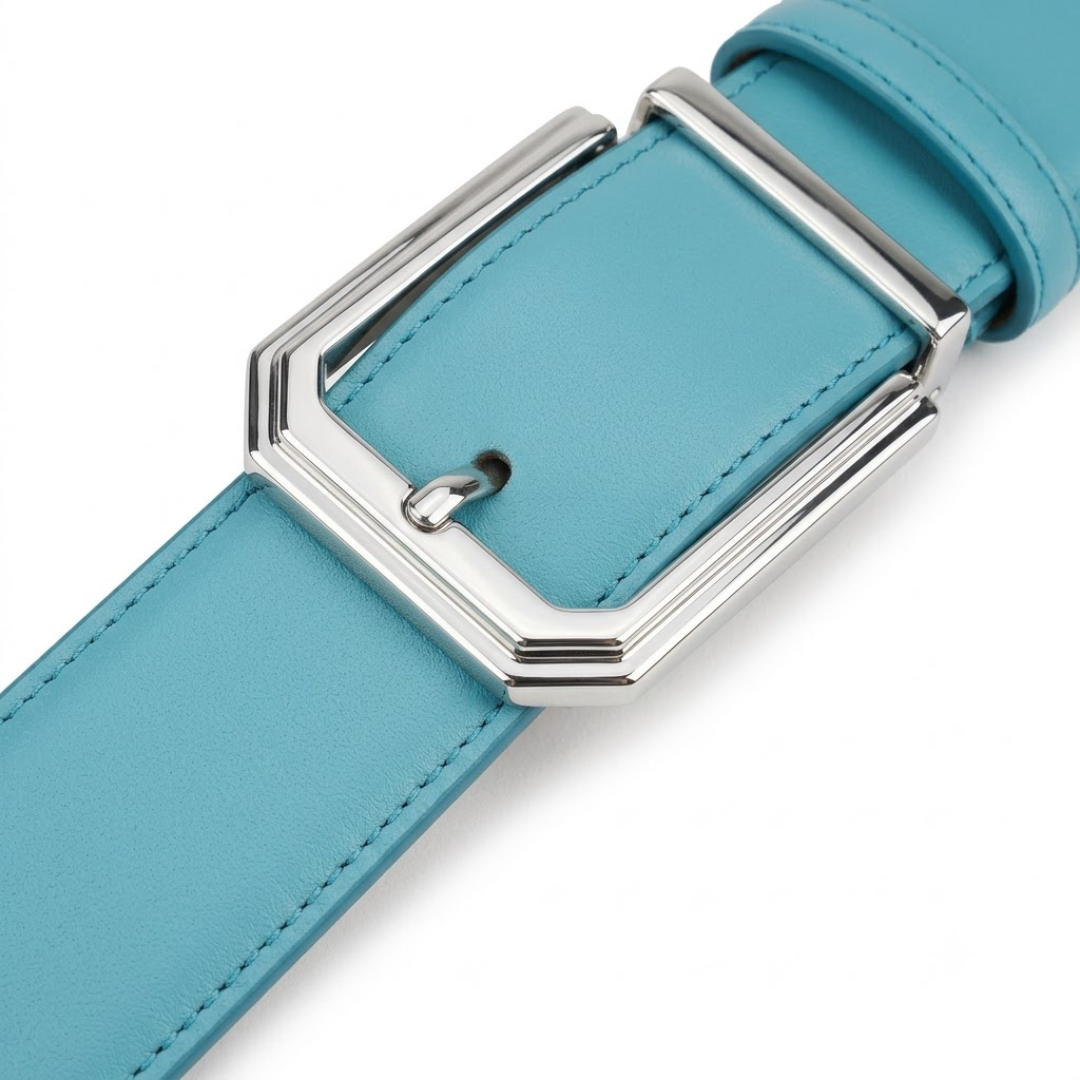 Premium Ciano Full-Grain Leather Belt